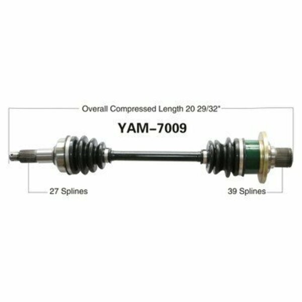 Wide Open OE Replacement CV Axle for YAM REAR L YFM660F GRIZZ 03-08 YAM-7009